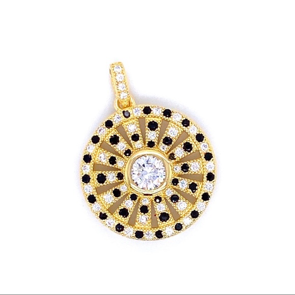 The VEGA Pendant Set (Black & Gold) - Picture 5 of 9